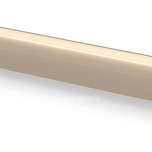 Zwevende wandplank Off white RAL9010 Van Strackk In perspectief Midden 1080 x 1080 pxl