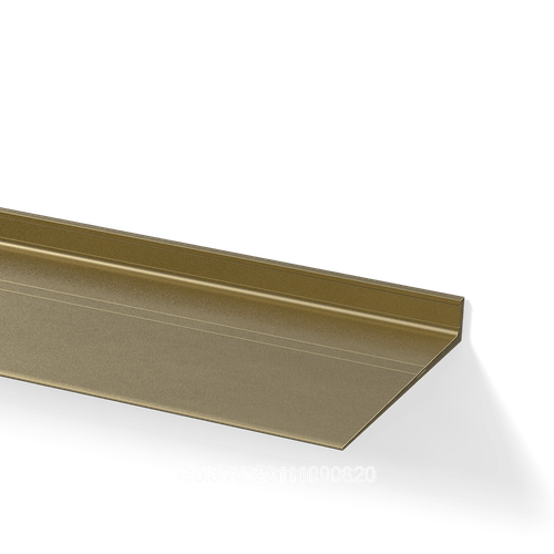 Zwevende wandplank Gold AE20111000820 Van Strackk In perspectief Rechts 1080 x 1080 pxl