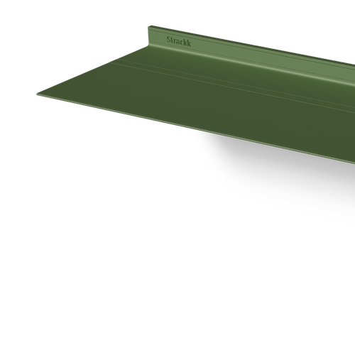 Zwevende wandplank Green RAL6021 Van Strackk In perspectief Links 1080 x 1080 pxl1