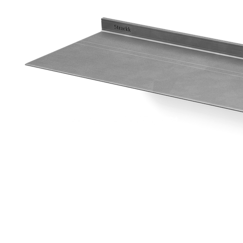 Zwevende wandplank Gunmetal EP00207281821 Van Strackk In perspectief Links 1080 x 1080 pxl2