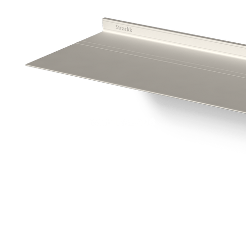Zwevende wandplank White RAL9016 Van Strackk In perspectief Links 1080 x 1080 pxl