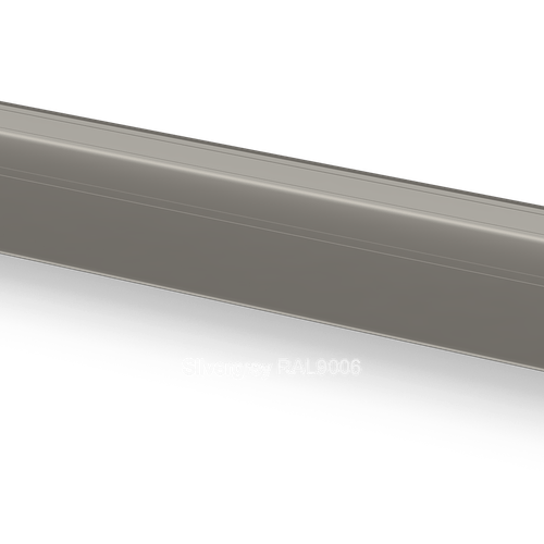 Zwevende wandplank Silvergrey RAL9006 Van Strackk In perspectief Midden 1080 x 1080 pxl1
