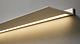 Wall shelf with light from Strackk White Matt RAL9016 Bottom view 1080 x 600 pxl
