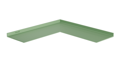 Hoekplank groen RAL6021 Strackk 1280 x 430 pxl