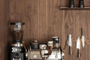 Coffee corner wandplank in champagne bronze strackk kolenik design 1920 x 1080 pxl
