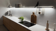 Wandplank Raw Aluminium met verlichting onder en rondom warm koud klant Amsterdam Ijburg 1920 x 1080 pxl