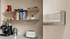 Strackk wandplank in Raw Aluminium bij klant Amsterdam met detail zijkant 1920 x 1080 pxl