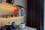Wandplanken coffee corner in Raw Aluminium klant Amsterdam 1920 x 1080 pxl