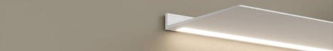 Shelves with light navigation card