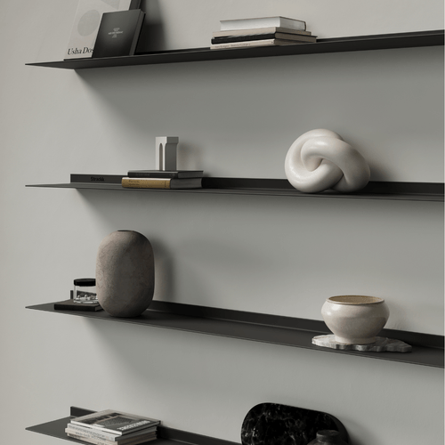 Wall shelves anthracite RAL7021 Strackk 1080 x 1080 pxl