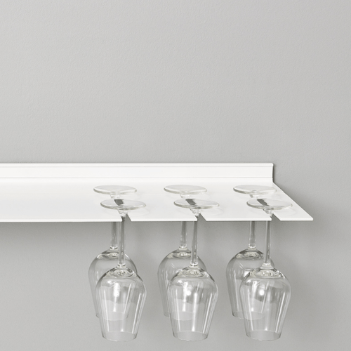 Wandplank wit Strackk met wijnglazen 1080 x 1080 pxl