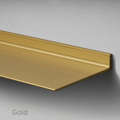 Wandplank van Strackk Goud bovenhoek lichtgrijs CC 1080 x 1080 pxl