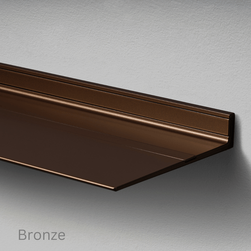 Wandplank van Strackk Bronze bovenhoek lichtgrijs CC 1080 x 1080 pxl