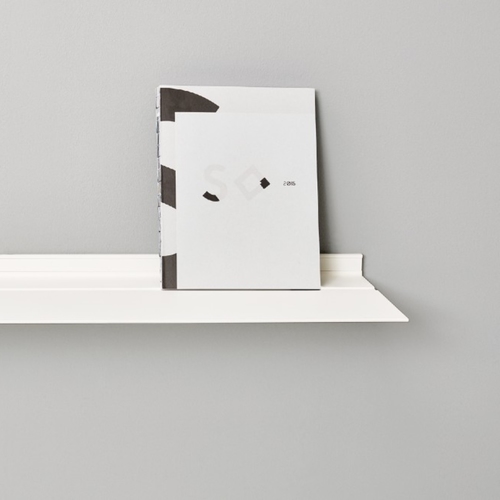 Floating wall shelf White from Strackk With painting in ledge 1080 x 1080 pxl