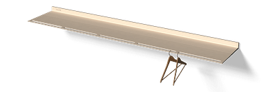 Wandkapstok van Strackk In gebroken wit In perspectief 1280x430 pxl