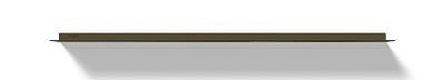 Wandplank met verlichting rondom Brons Van Strackk Vooraanzicht 1280 x 230 pxl