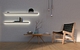 Wandplank met verlichting rondom Witte planken op witte muur Van Strackk Onderaanzicht 1080x680 pxl