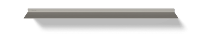 Zwevende wandplank van Strackk In zilvergrijs Bovenaanzicht 1280x230 pxl