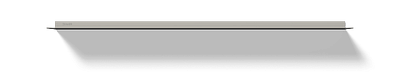 Zwevende wandplank van Strackk In zilvergrijs Vooraanzicht 1280x230 pxl