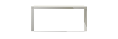 Cabinet rechthoek In wit Voor onder Strackk wandplank Vooraanzicht 1280x430 pxl