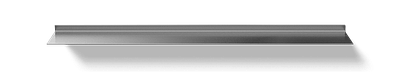 Schwebende Wandregal von Strackk In Aluminium Ansicht von oben 1280x230 pxl
