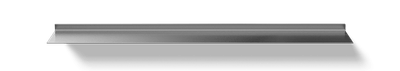 Zwevende wandplank van Aluminium Van Strackk Bovenaanzicht 1280x230 pxl