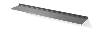 Zwevende wandplank van Strackk In gunmetal In perspectief 1280x430 pxl