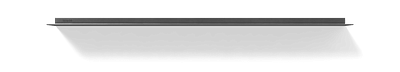 Zwevende wandplank van Strackk In gunmetal Vooraanzicht 1280x230 pxl