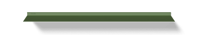 Schwebende Wandregal von Strackk In Grün Ansicht von oben 1280x230 pxl