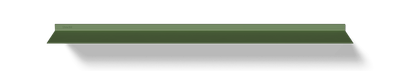 Zwevende wandplank van Strackk In groen Bovenaanzicht 1280x230 pxl