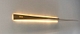 Wandplank met verlichting rondom Gouden plank In perspectief 841x364pxl