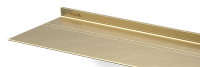 Zwevende wandplank van Strackk In Goud Close up 1280x430 pxl