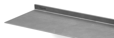Zwevende wandplank van Strackk In Gun Metal Close up 1280x430 pxl