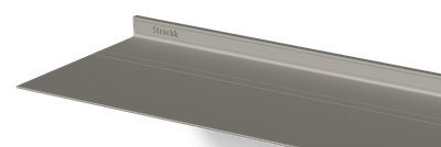 Wandplank van Strackk | De sterkste boekenplank | Close-up | Zilvergrijs RAL9006