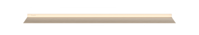 Wandplank met verlichting rondom Plank in gebroken wit van Strackk Bovenaanzicht 1280x230 pxl