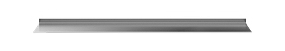 Aluminium wandplank met verlichting rondom Van Strackk Bovenaanzicht 1280x230 pxl