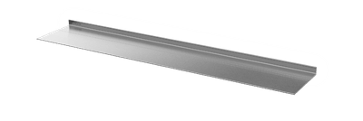 Aluminium wandplank met verlichting rondom Van Strackk In perspectief 1280x430 pxl