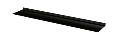 Zwarte wandplank met verlichting rondom Van Strackk In perspectief 1280x430 pxl