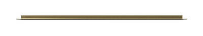 Gouden wandplank met verlichting rondom Van Strackk Vooraanzicht 1280x230 pxl