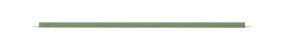 Groene wandplank met verlichting rondom Van Strackk Vooraanzicht 1280x230 pxl