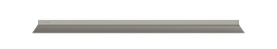 Zilvergrijze wandplank met verlichting rondom Van Strackk Bovenaanzicht 1280x230 pxl