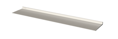 Witte wandplank met verlichting rondom Van Strackk In perspectief 1280x430 pxl