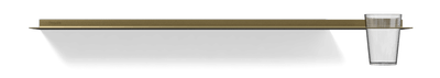 Gouden wandplank met vaas Van Strackk Vooraanzicht 1280x230 pxl