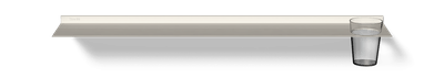 Witte wandplank met vaas Van Strackk Bovenaanzicht 1280x230 pxl