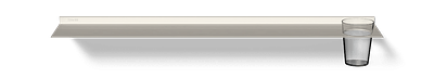 Witte wandplank met vaas Van Strackk Bovenaanzicht 1280x230 pxl